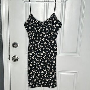 SHEIN Black Floral Mini Dress
